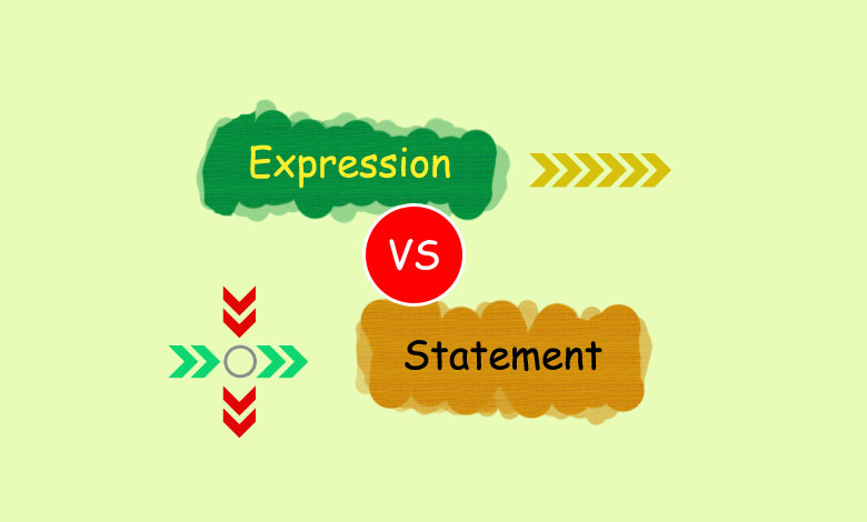 فرق expression و statement