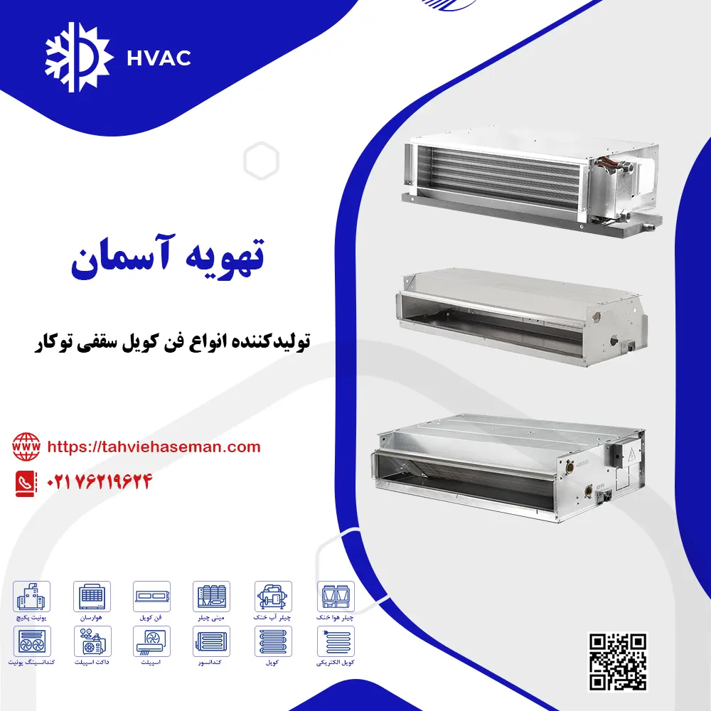 قیمت فن کویل سقفی توکار