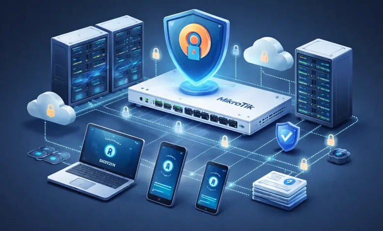 چطور با میکروتیک یک سرور OpenVPN برای کاربران راه دور بسازیم