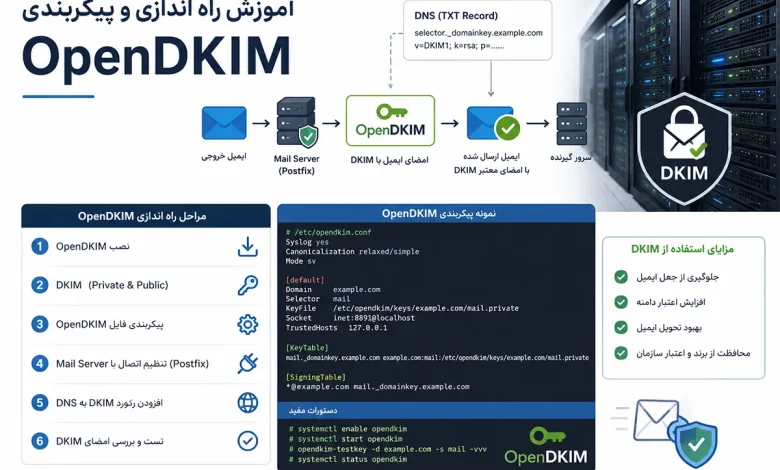 آموزش راه اندازی و پیکربندی OpenDKIM