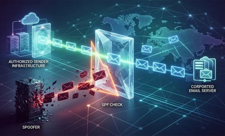 پیاده‌سازی رکوردهای SPF برای جلوگیری از جعل ایمیل
