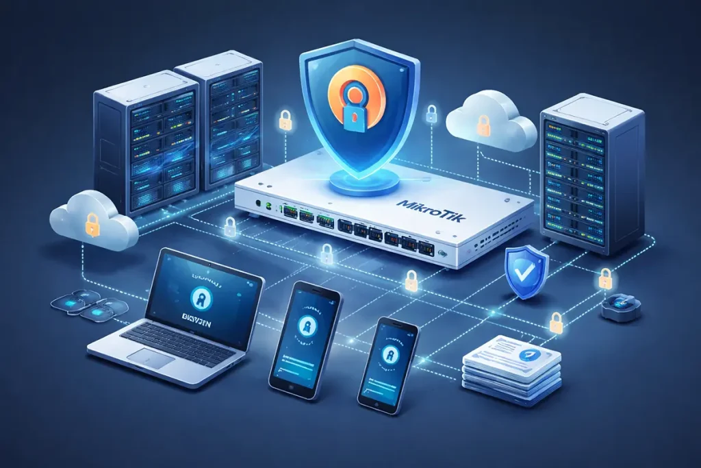 چطور با میکروتیک یک سرور OpenVPN برای کاربران راه دور بسازیم